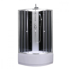 Leziter Karolino 90x90 cm Black mélytálcás zuhanykabin kád, zuhanykabin