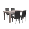 Leziter Leon 4+1 étkező garnitúra yorki tölgy-fekete