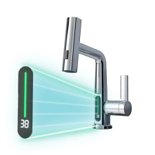 Leziter Mara mosogató csaptelep multifunkciós fejjel digitális kijelzővel csaptelep