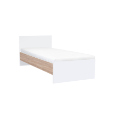 Leziter Miami egyszemélyes ágy 90x200 cm fehér-sonoma tölgy ágy és ágykellék