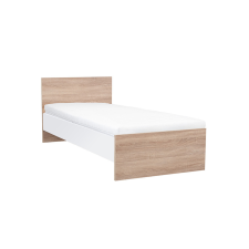 Leziter Miami egyszemélyes ágy 90x200 cm sonoma tölgy-fehér ágy és ágykellék