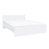 Leziter Miami franciaágy ágyneműtartó nélkül 160x200 cm fehér-fehér