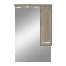 Leziter Nerva 65 cm-es tükrös felsőszekrény, Rauna szil fürdőszoba bútor