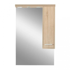 Leziter Nerva 65 cm-es tükrös felsőszekrény, Sonoma tölgy fürdőszoba bútor