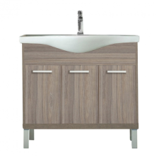 Leziter Nerva 85 cm-es bútorhoz alsószekrény, mosdóval, Rauna szil fürdőszoba bútor