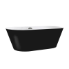 Leziter Noa szabadon álló fürdőkád 170x75x56 cm fekete