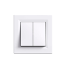 Leziter Nova csillárkapcsoló 10A 250V 105 fehér kerettel
