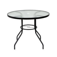Leziter Ordino fémvázas üveg kerti asztal kerti bútor