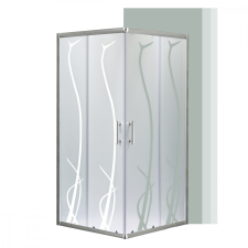 Leziter Spirit Bamboo 80x80 cm szögletes zuhanykabin, zuhanytálca nélkül kád, zuhanykabin