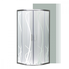 Leziter Spirit Bamboo 90x90 cm íves zuhanykabin zuhanytálca nélkül kád, zuhanykabin