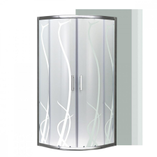 Leziter Spirit BAMBOO 90x90x180cm-es íves zuhanykabin, zuhanytálca nélkül kád, zuhanykabin