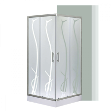 Leziter Spirit Bamboo Zuhanykabin - Tolóajtós - 90x90 cm kád, zuhanykabin