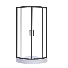 Leziter Spirit Clear 80x80 cm íves zuhanykabin zuhanytálcával kád, zuhanykabin