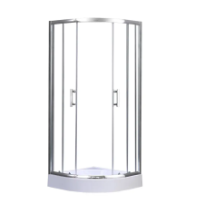 Leziter Spirit Clear 80x80 cm íves zuhanykabin zuhanytálcával kád, zuhanykabin