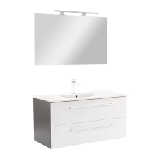 Leziter Vario Clam 100 komplett fürdőszoba bútor antracit-fehér fürdőszoba bútor