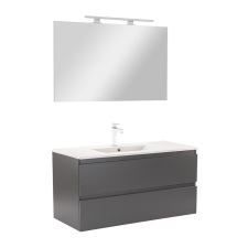 Leziter Vario Forte 100 komplett fürdőszoba bútor antracit-antracit fürdőszoba bútor