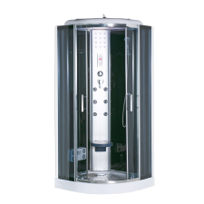 Leziter Vital Black Hidromasszázs Zuhanykabin 80x80 cm kád, zuhanykabin
