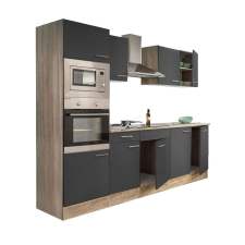 Leziter Yorki 270 konyhablokk sonoma tölgy korpusszal, selyemfényű antracit fronttal bútor