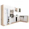 Leziter Yorki 370 sarok konyhabútor felülfagyasztós hűtős kivitelben