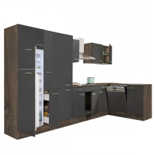 Leziter Yorki 370 sarok konyhabútor felülfagyasztós hűtős kivitelben bútor