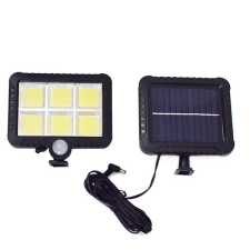  LF-1520 Kültéri COB LED napelemes fali lámpa, mozgásérzékelővel elemlámpa