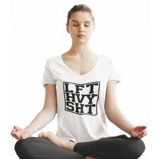  LFT HVY SHT - Női V-Nyakú Póló női póló