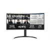 LG 34" 34WR55QK-B ívelt UltraWide™ 21:9 WQHD monitor (34WR55QK-B.AEU)