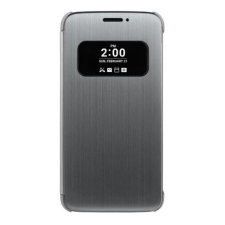 LG G5 (H850)  tok álló (Flip, oldalra nyíló, hívószámkijelzés, és hívás felvételhez kivágás, QuickWindow) szürke tok és táska
