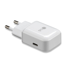 LG gyári hálózati fehér gyors töltőfej 3A (MCS-N04ER) USB-C csatlakozóval mobiltelefon kellék