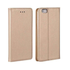 LG K7 telefon tok, könyvtok, oldalra nyíló tok, mágnesesen záródó, X210, arany tok és táska