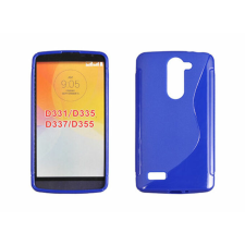 LG L Bello D331, Szilikon tok, S-Case, kék tok és táska