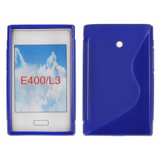 LG Optimus L3 E400, Szilikon tok, S-Case, kék tok és táska