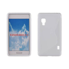 LG Optimus L5 2 E460, Szilikon tok, S-Case, fehér tok és táska