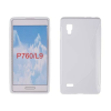 LG Optimus L9 P760, Szilikon tok, S-Case, fehér