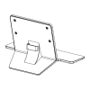 LG ST-43HT - stand - pole type design - for LCD display (ST-43HT)