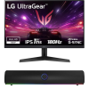 LG UltraGear 24GS60F-B gaming monitor + Genesis Helium 312BT soundbar (M-9117417)