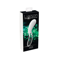 Liaison Curve - akkus, LED vibrátor (áttetsző-fehér) vibrátorok
