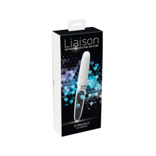 Liaison Straight - akkus, LED vibrátor (áttetsző-fehér) vibrátorok