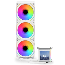 Lian Li Galahad II LCD 360 SL-INF ARGB CPU vízhűtés (AIO) - Fehér (GA2ALCD36INW) hűtés