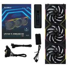 Lian Li UNI FAN TL Wireless 120mm 3 darabos szett fekete hűtés
