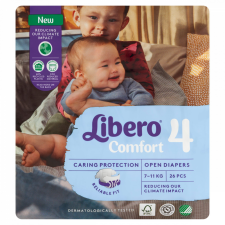Libero Comfort egyszerhasználatos pelenkanadrág, méret: 4, 7-11 kg, 26 db pelenka