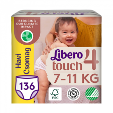 Libero Touch 4 bugyipelenka, 7-11 kg, HAVI PELENKACSOMAG 136 db pelenka