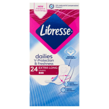 Libresse Dailies Fresh Extra Long tisztasági betét (24 db) intim higiénia