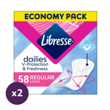 Libresse Dailies Fresh Regular tisztasági betét (2x58 db) intim higiénia