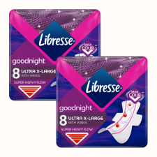 Libresse Goodnight Ultra+ X-Large éjszakai egészségügyi Betét 2x8db intim higiénia
