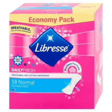  Libresse Tisztasági Betét Normal Deo Fresh-Enyhén illatosított 58db intimhigiénia nőknek