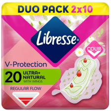 Libresse Ultra+ Natural normál szárnyas egészségügyi Betét AloeVera kivonattal 20db intim higiénia