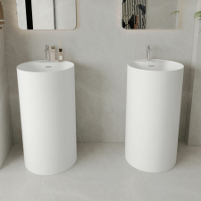  LIDA matt fehér szabadonálló mosdó kád, zuhanykabin