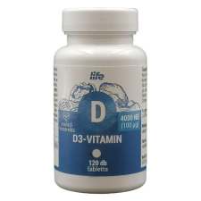 Life D3-vitamin  tabletta 120db vitamin és táplálékkiegészítő