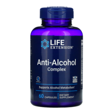 Life Extension Anti-Alcohol Complex, 60 db lágyzselé kapszula vitamin és táplálékkiegészítő